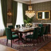 Rufus Brass Crown Crystal Chandelier – detail 3