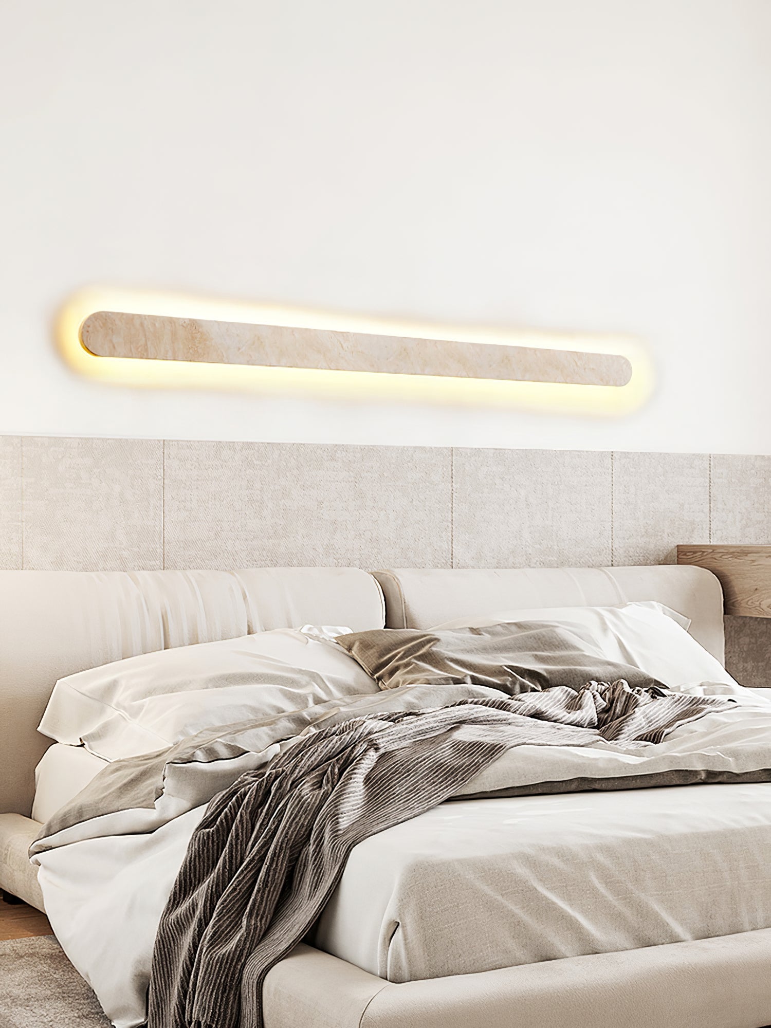 Okeanos - Travertine Bar Wall Light