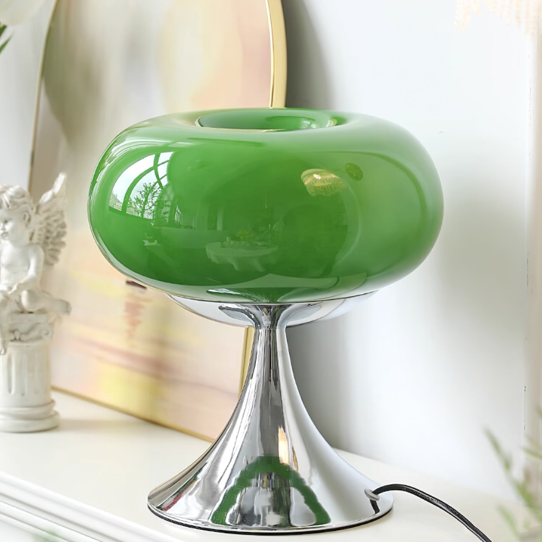 Lyndon Glass Disc Pop Table Lamp – detail 2