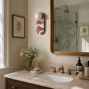 Melanthe - Marble and Glass Wall Lamp