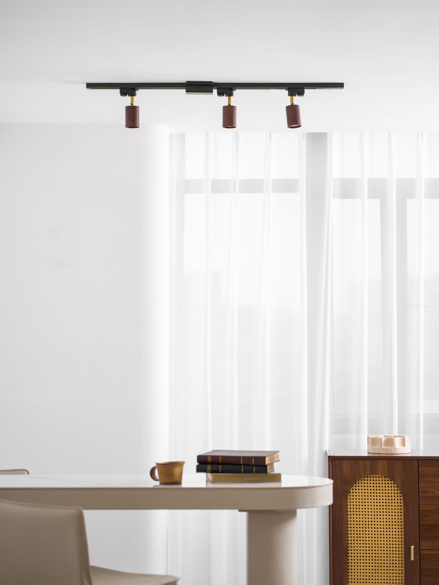 Alkaios - Walnut Grain Track Light