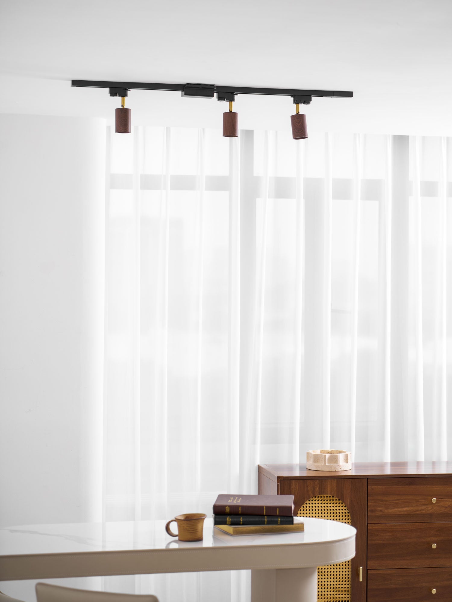 Alkaios - Walnut Grain Track Light