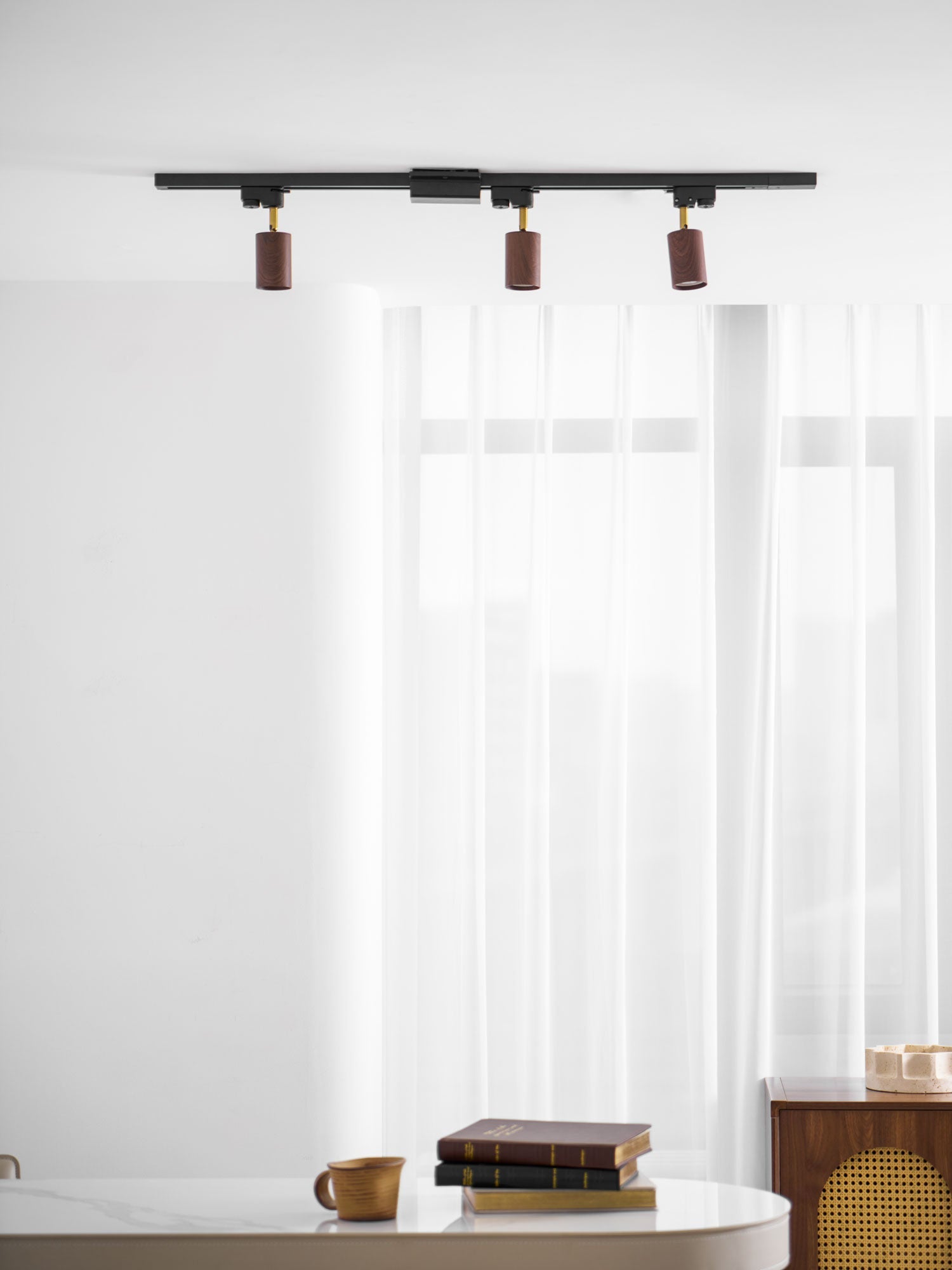 Alkaios - Walnut Grain Track Light