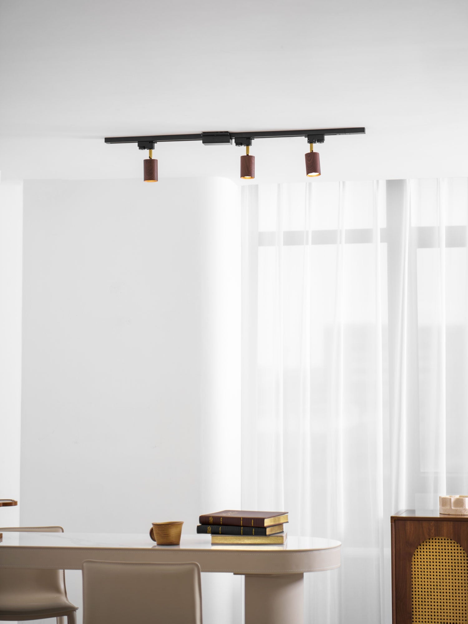 Alkaios - Walnut Grain Track Light