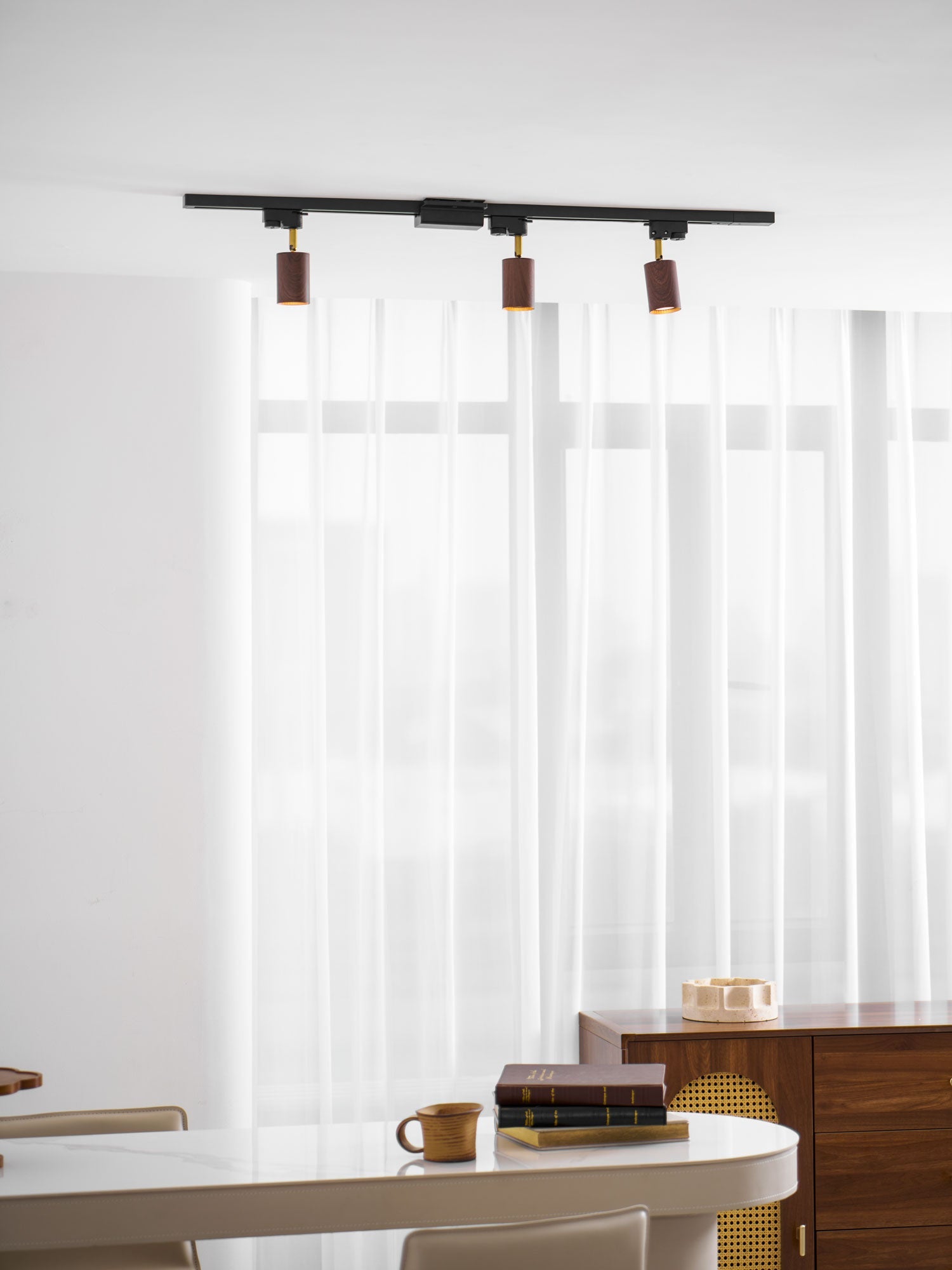 Alkaios - Walnut Grain Track Light