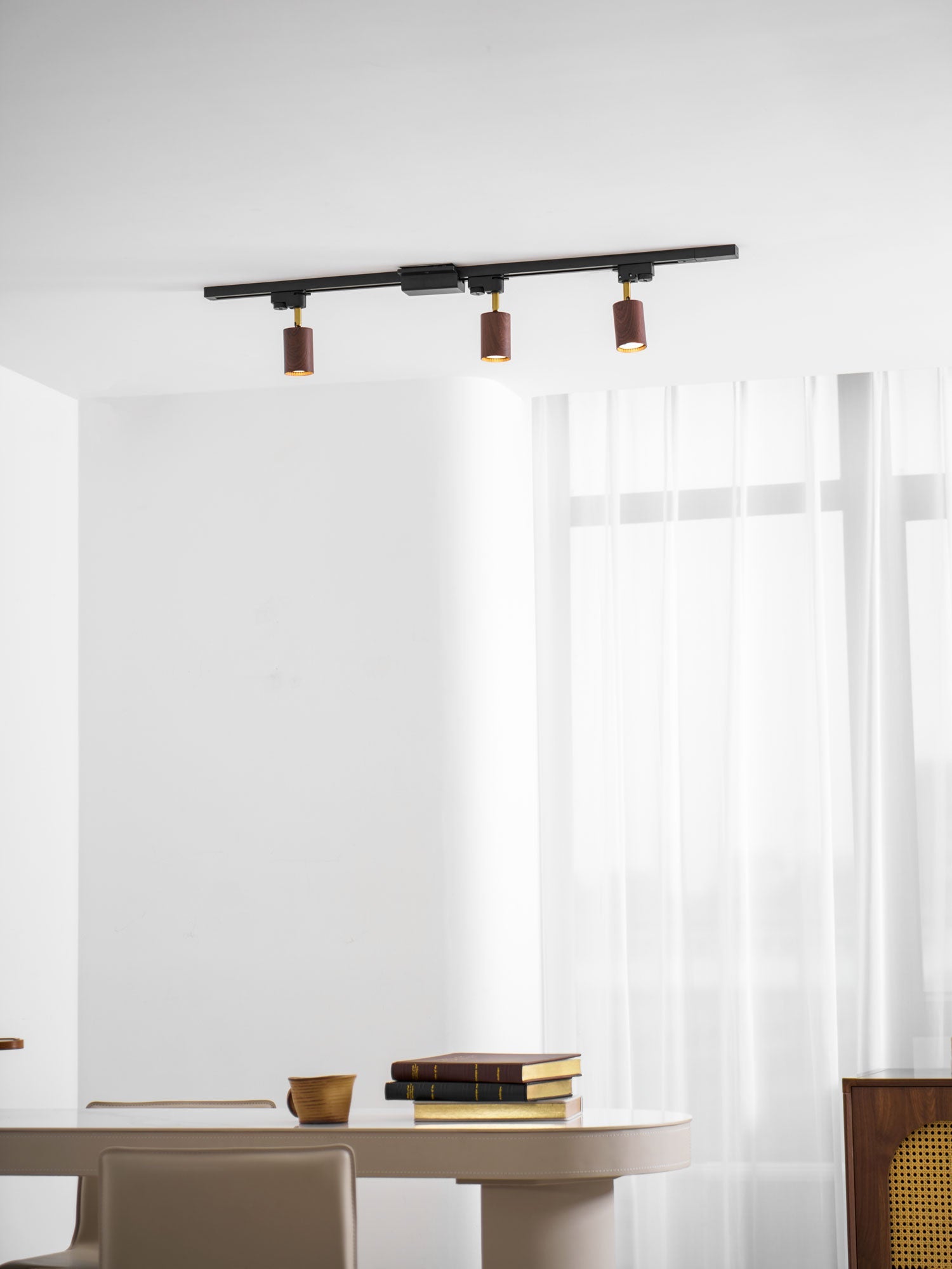Alkaios - Walnut Grain Track Light