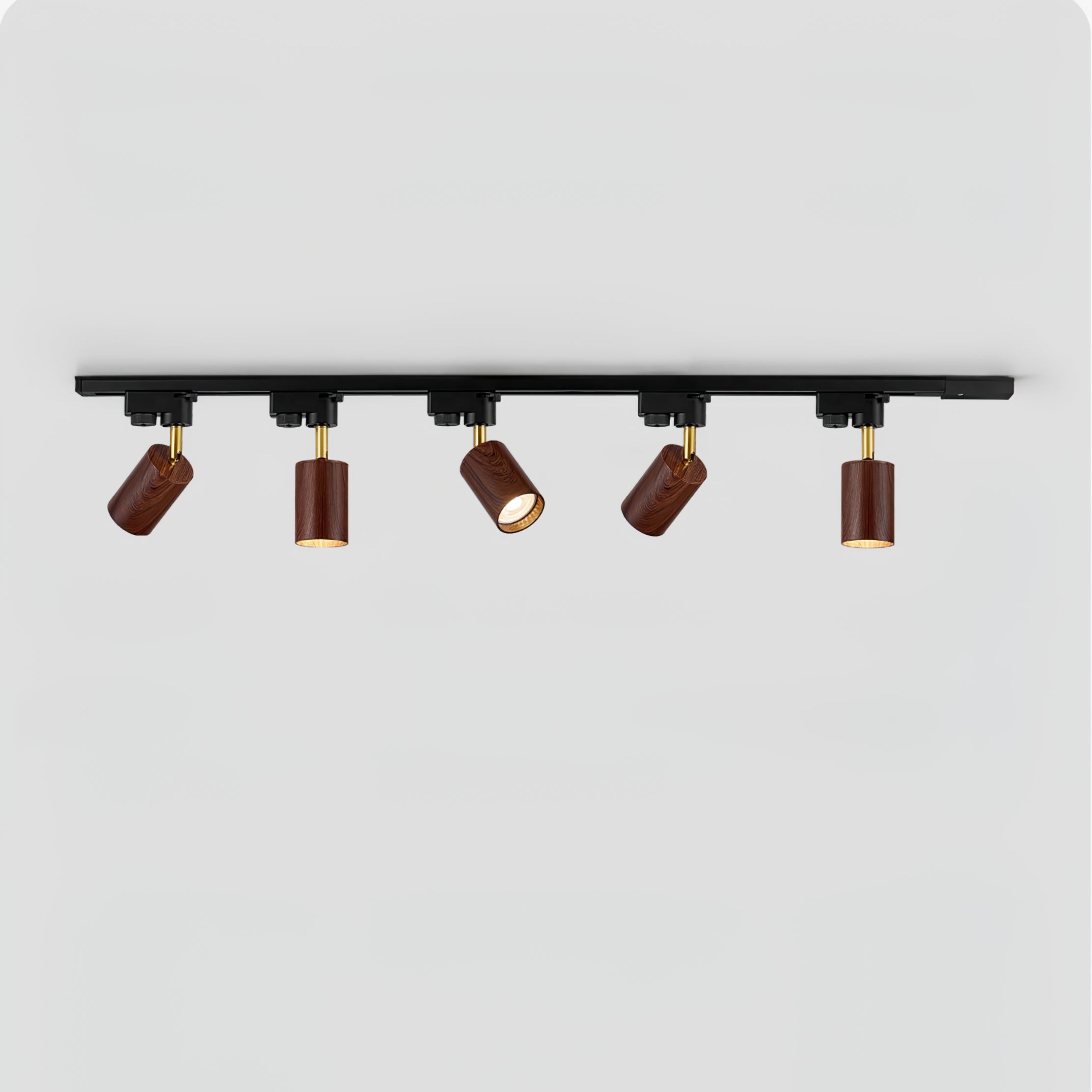 Alkaios - Walnut Grain Track Light