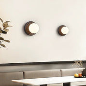 Eurybia - Concentric Travertine Ring Sconce