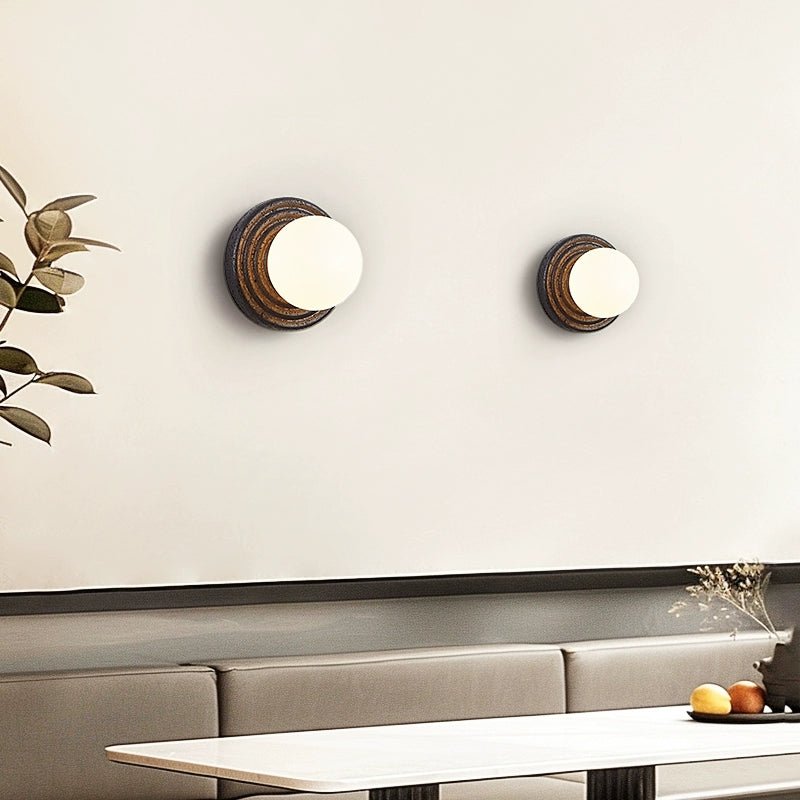 Eurybia - Concentric Travertine Ring Sconce