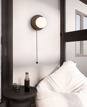 Eurybia - Concentric Travertine Ring Sconce
