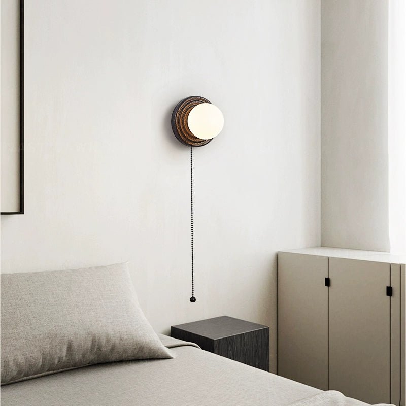 Eurybia - Concentric Travertine Ring Sconce