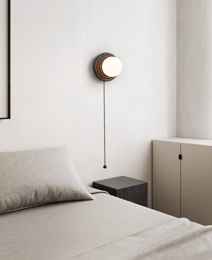 Eurybia - Concentric Travertine Ring Sconce