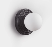 Eurybia - Concentric Travertine Ring Sconce