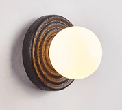 Eurybia - Concentric Travertine Ring Sconce