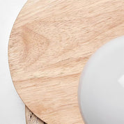 Kymodoke - Travertine and Glass Globe Wall Lamp