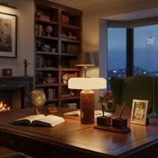Hespera - Cordless Marble and Opaline Glass Table Lamp