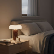 Hespera - Cordless Marble and Opaline Glass Table Lamp