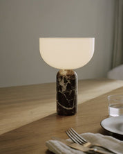 Hespera - Cordless Marble and Opaline Glass Table Lamp