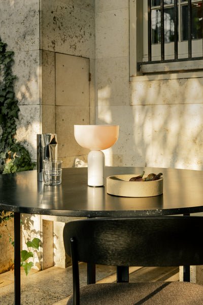 Hespera - Cordless Marble and Opaline Glass Table Lamp