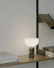 Hespera - Cordless Marble and Opaline Glass Table Lamp