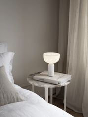 Hespera - Cordless Marble and Opaline Glass Table Lamp