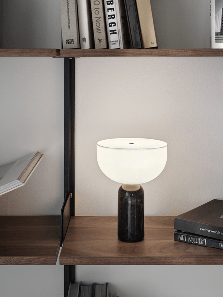Hespera - Cordless Marble and Opaline Glass Table Lamp