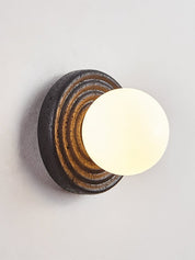 Eurybia - Concentric Travertine Ring Sconce