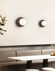 Eurybia - Concentric Travertine Ring Sconce