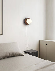 Eurybia - Concentric Travertine Ring Sconce