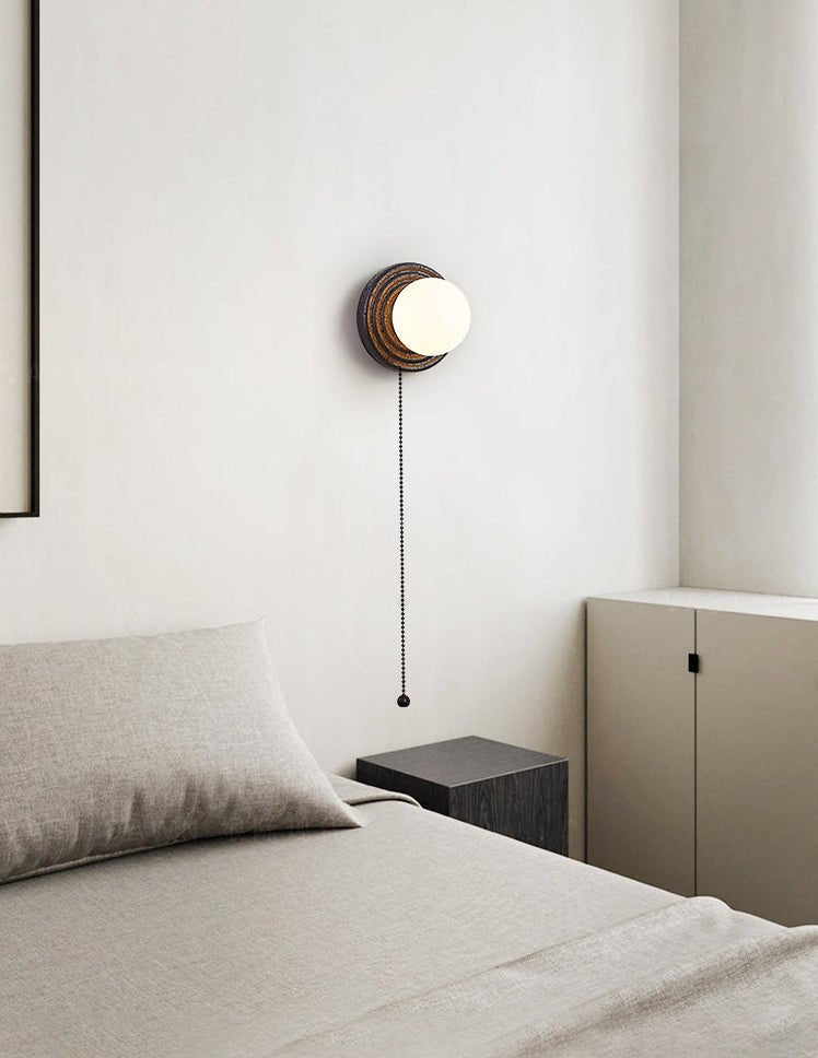 Eurybia - Concentric Travertine Ring Sconce