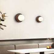 Eurybia - Concentric Travertine Ring Sconce