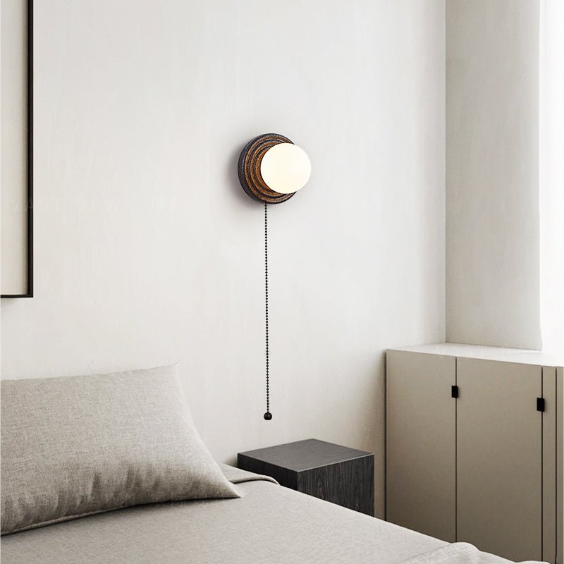 Eurybia - Concentric Travertine Ring Sconce