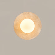 Laomedeia - Travertine and Opal Glass Sconce