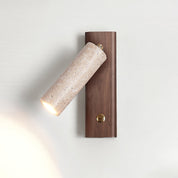 Orpheus - Travertine Torch Wall Lamp