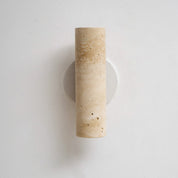 Euterpe - Travertine Cylinder Wall Sconce