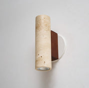 Euterpe - Travertine Cylinder Wall Sconce