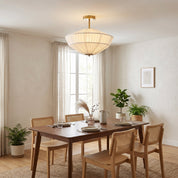 Stephane - Pleated Fabric Ceiling Lamp