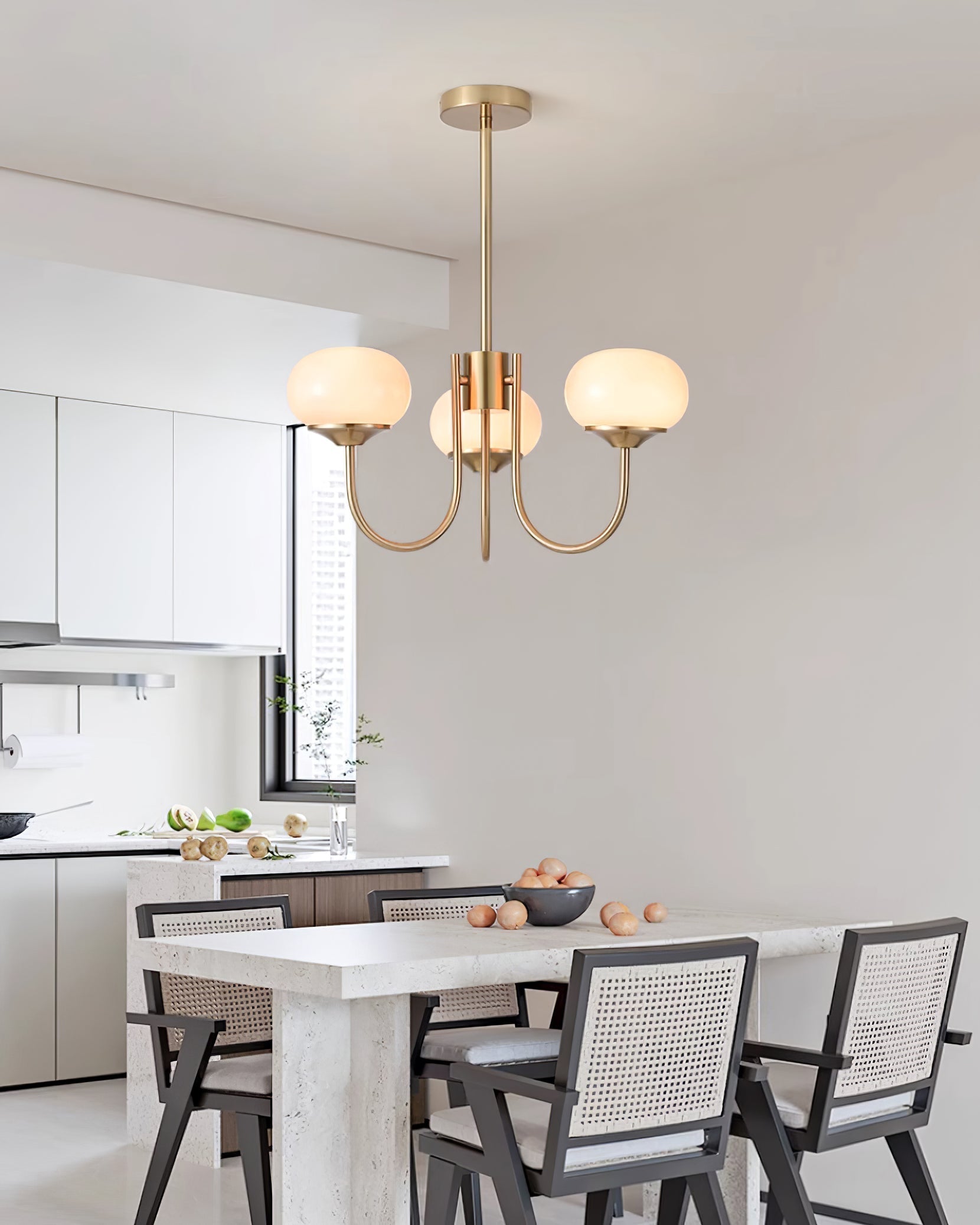 Hedone - Hand-Sprayed Glass Chandelier