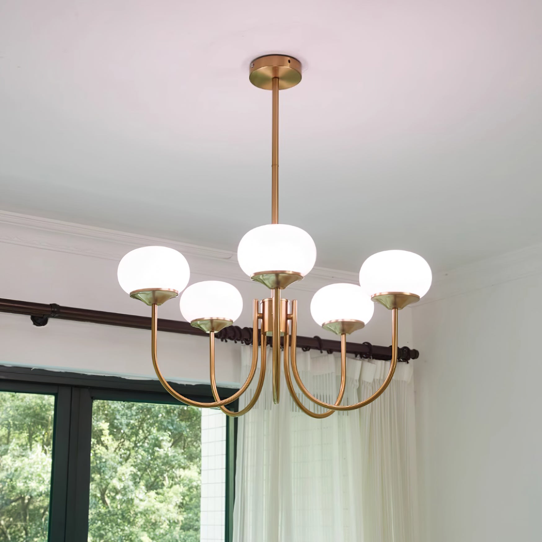 Hedone - Hand-Sprayed Glass Chandelier