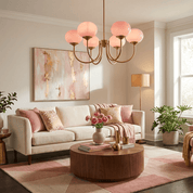 Hedone - Hand-Sprayed Glass Chandelier