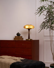 Thallo - Mushroom Glass Shade Table Lamp