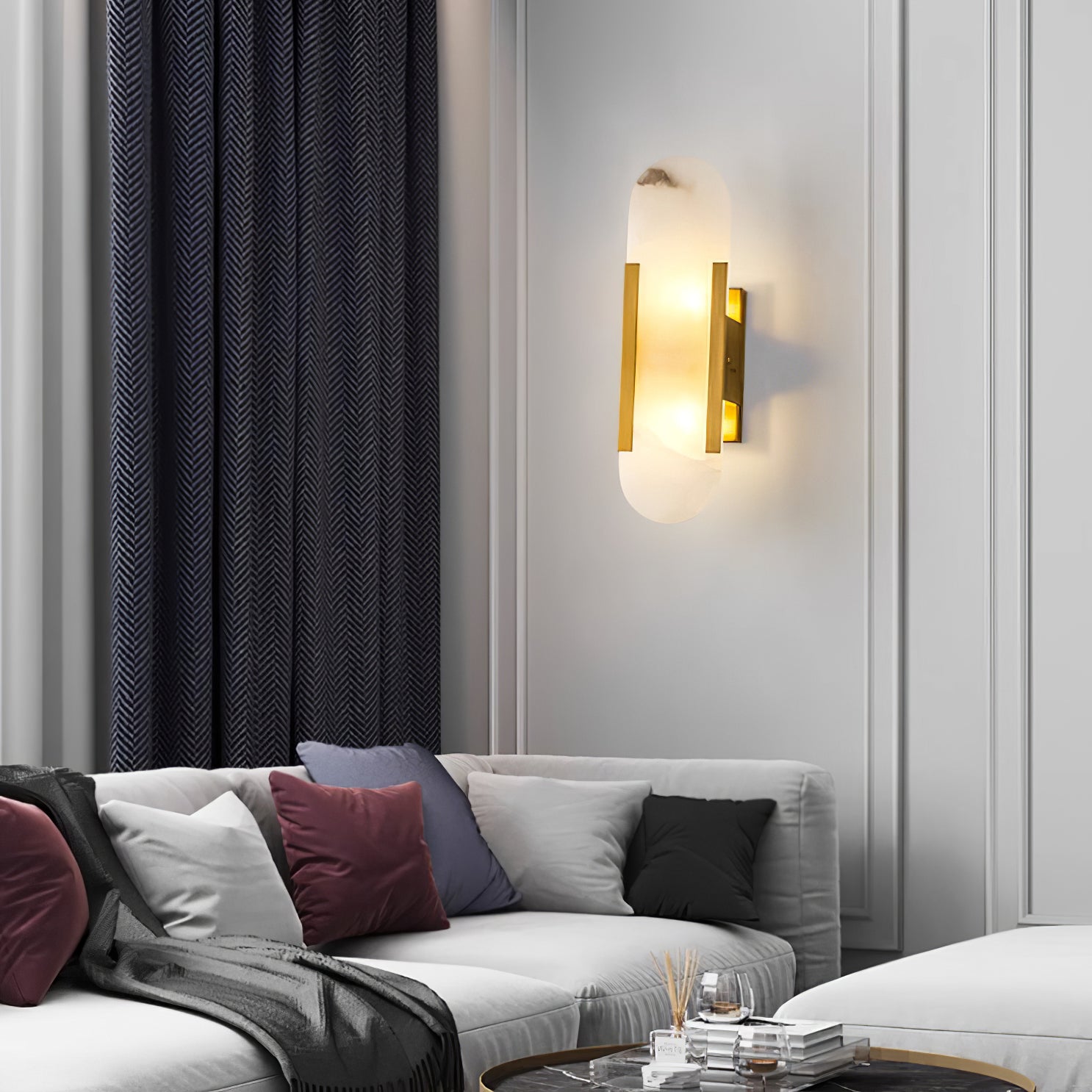 Prymno - Alabaster Wall Sconce