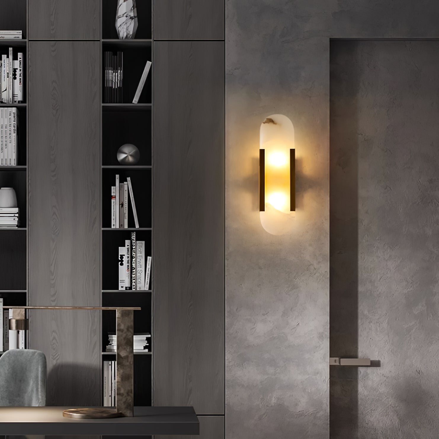 Prymno - Alabaster Wall Sconce