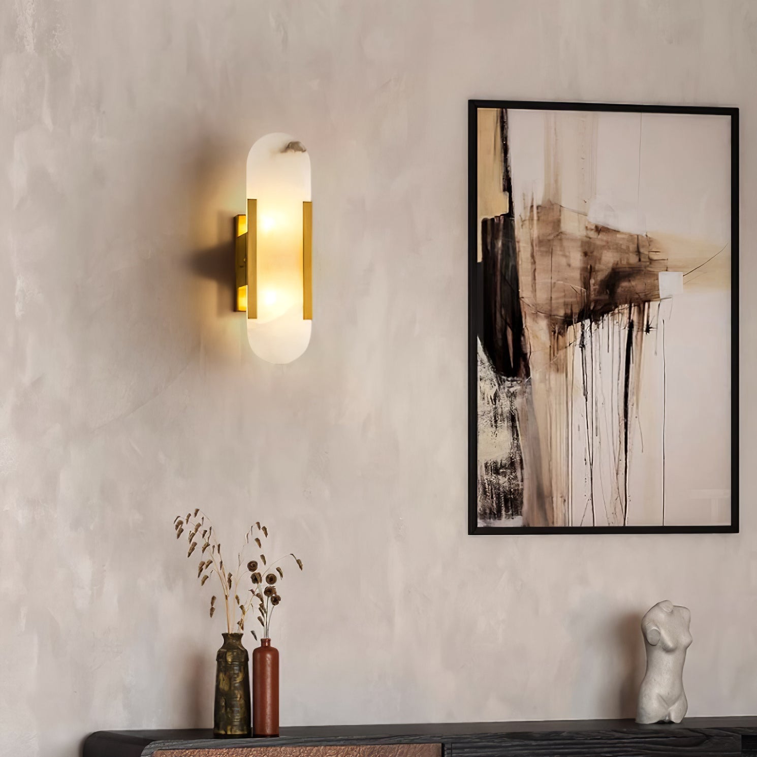 Prymno - Alabaster Wall Sconce