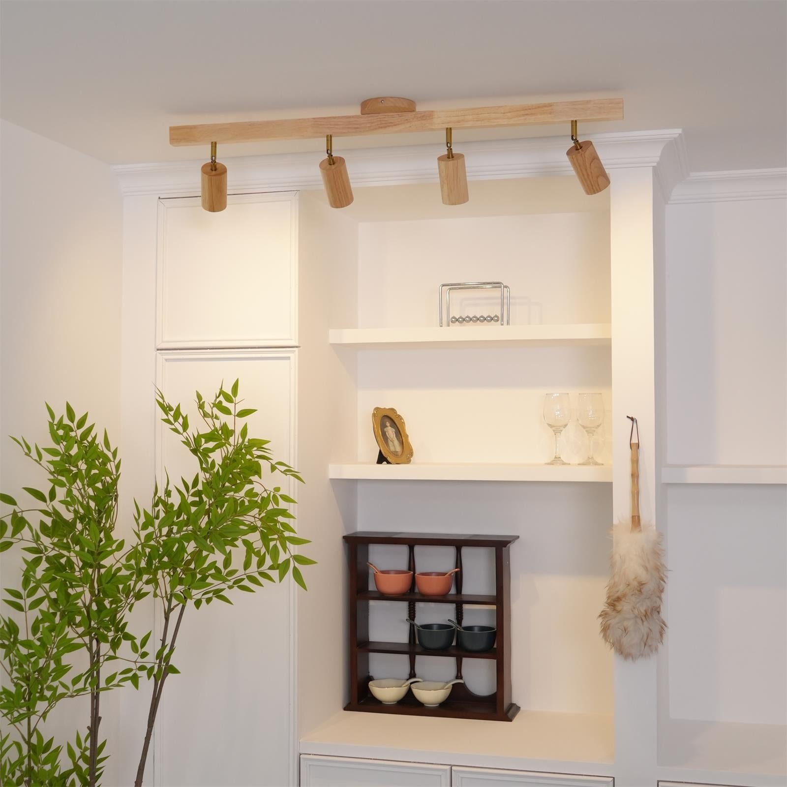 Philyra - Wood Rail Track Lighting