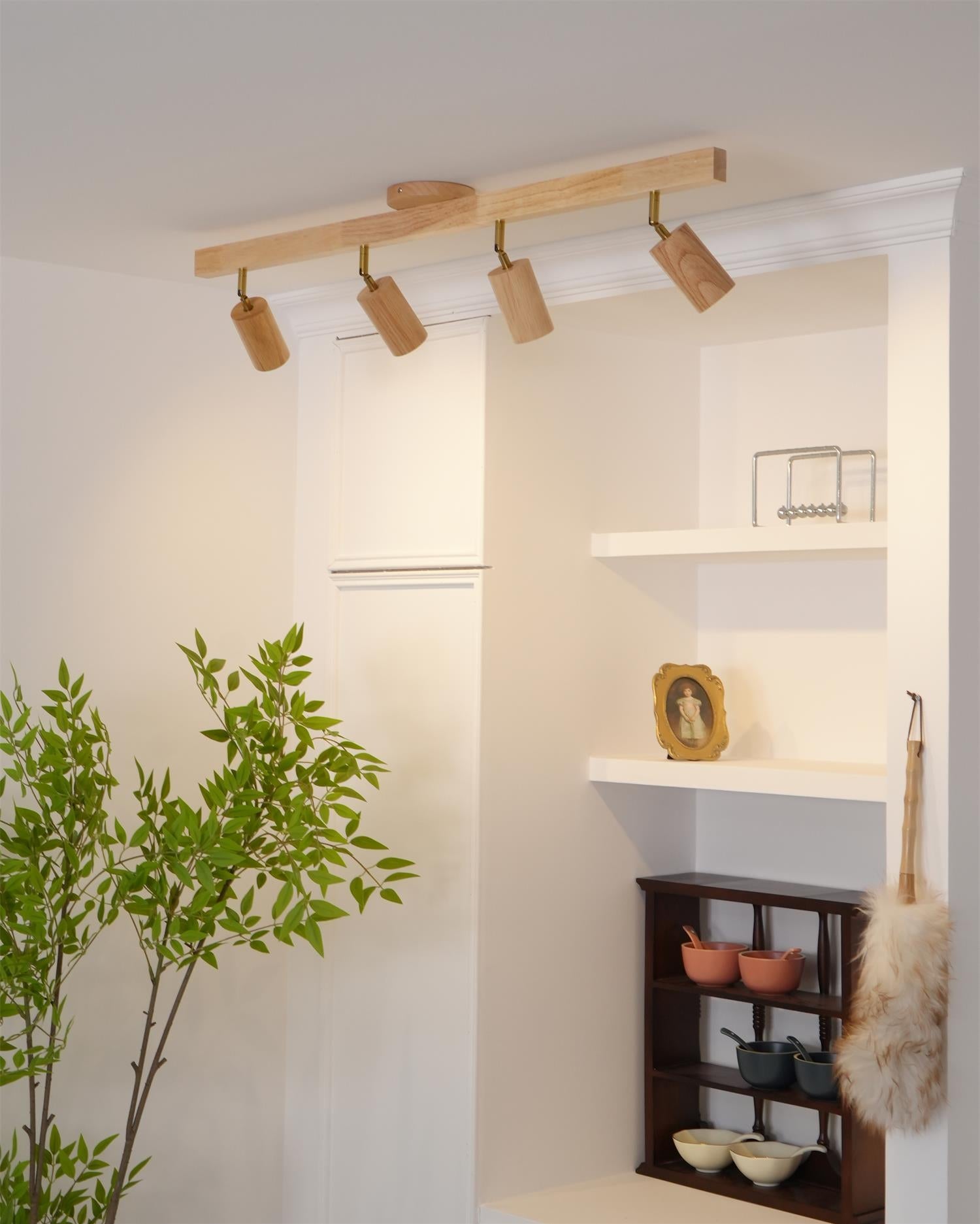 Philyra - Wood Rail Track Lighting