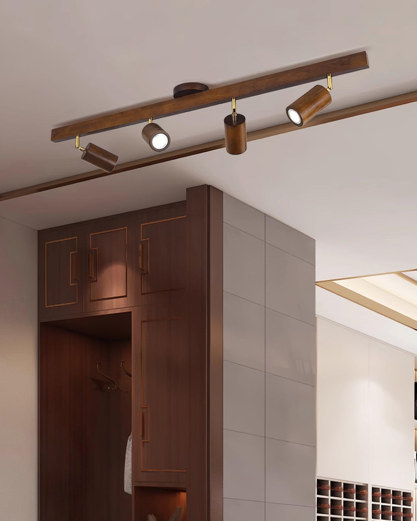 Philyra - Wood Rail Track Lighting