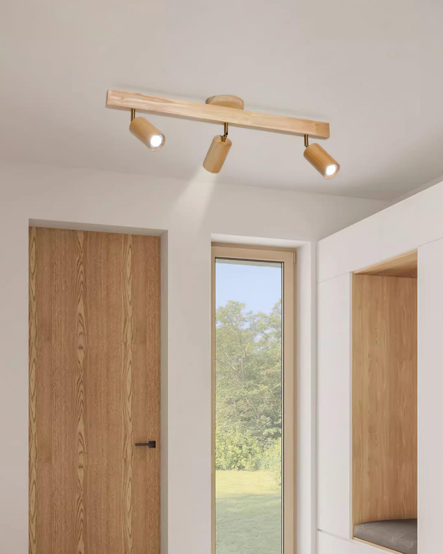 Philyra - Wood Rail Track Lighting