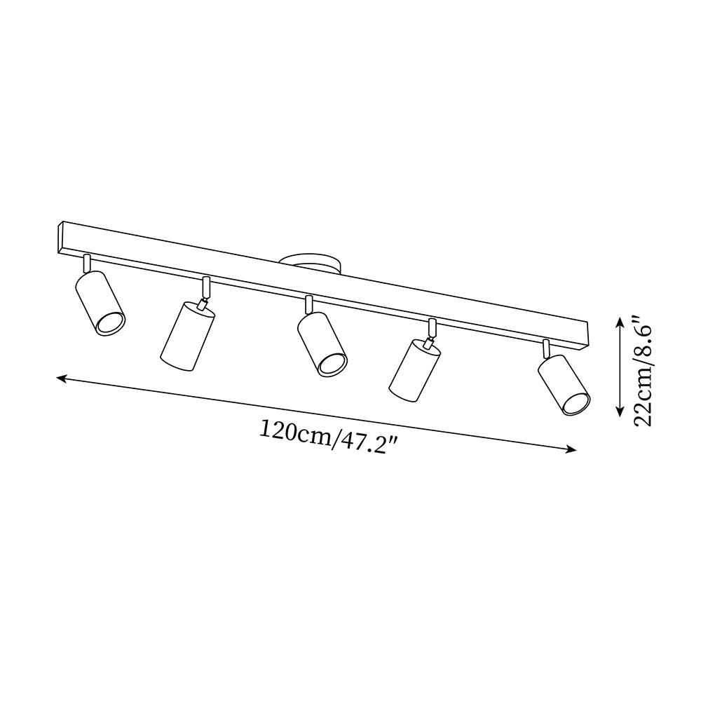 Philyra - Wood Rail Track Lighting