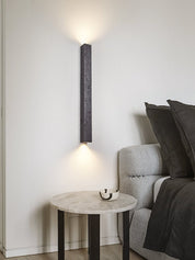 Lethe - Black Travertine Linear Wall Lamp